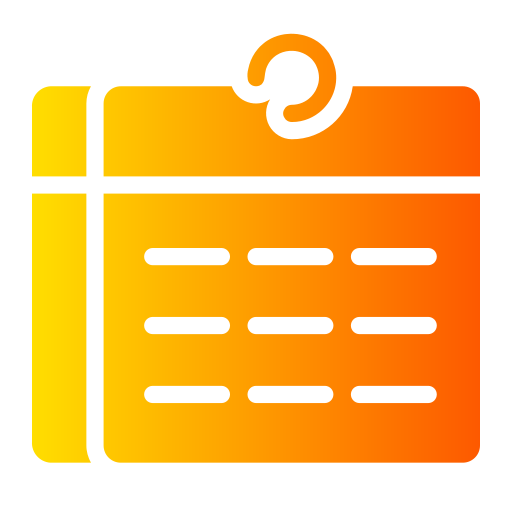 Calendar Generic gradient fill icon