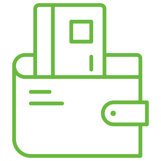 cartera icono gratis