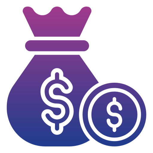 sac d'argent Icône gratuit