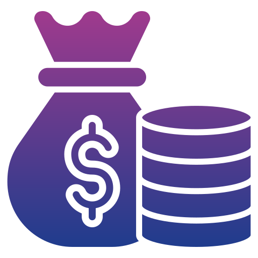 sac d'argent Icône gratuit