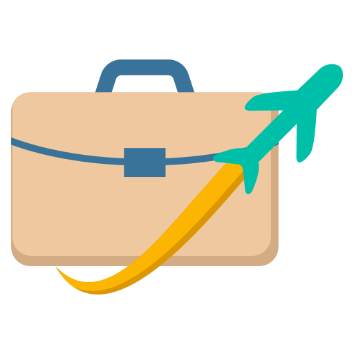 viaje de negocios icono gratis