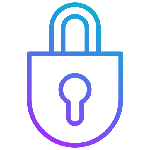 Padlock Generic gradient outline icon