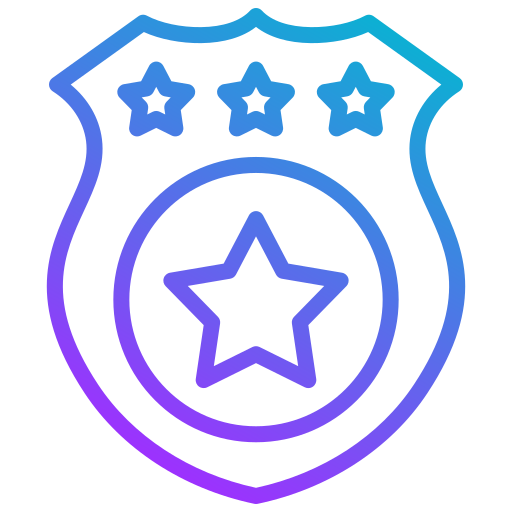 escudo de policia icono gratis