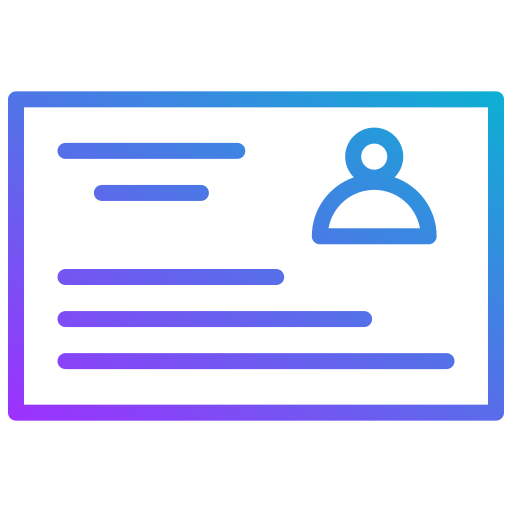 Визитная карточка бесплатно иконка