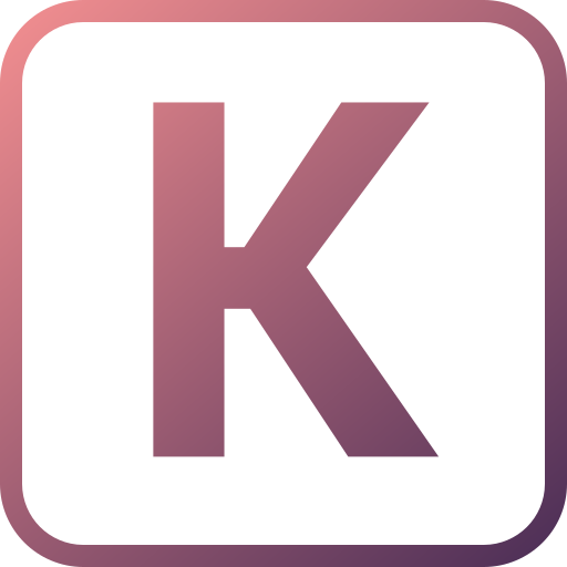 letra k icono gratis