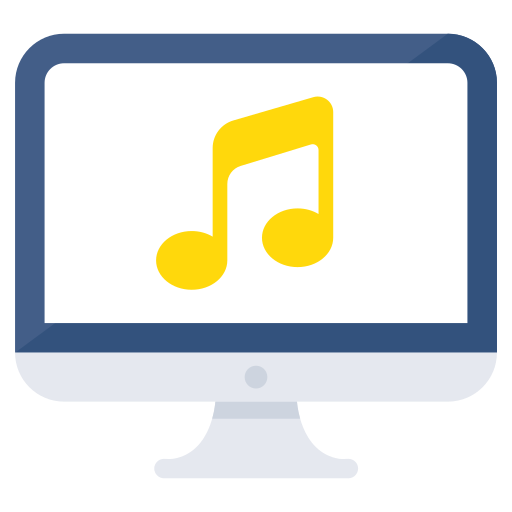 Online music Generic color fill icon