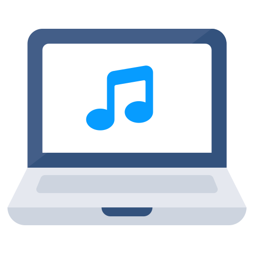 Online music Generic color fill icon