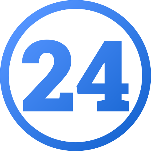 número 24 grátis ícone número 24 grátis ícone