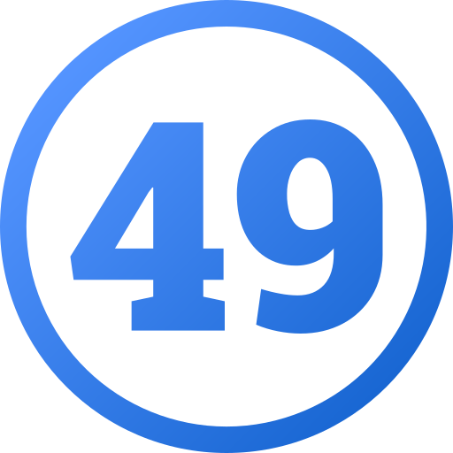 cuarenta y nueve icono gratis