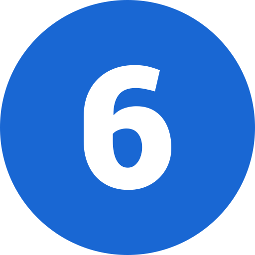 numéro 6 Icône gratuit numéro 6 Icône gratuit