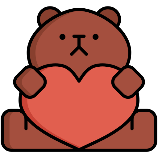 oso de peluche icono gratis