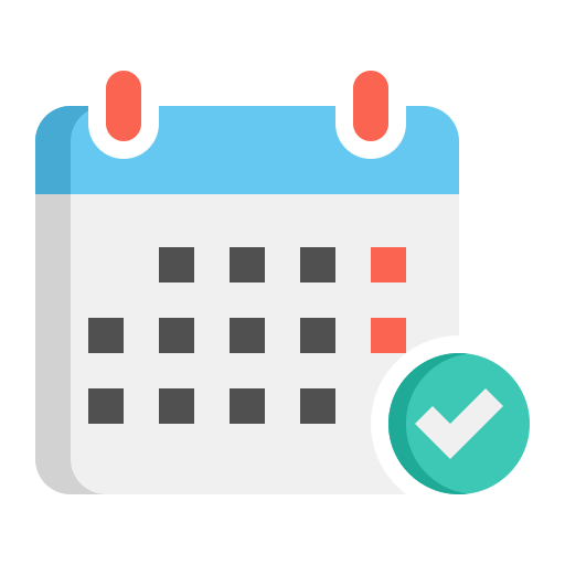 Calendar Generic color fill icon