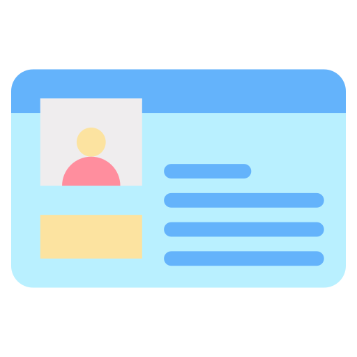 ID card Generic color fill icon