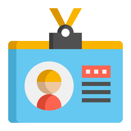 tarjeta de identificación icono gratis