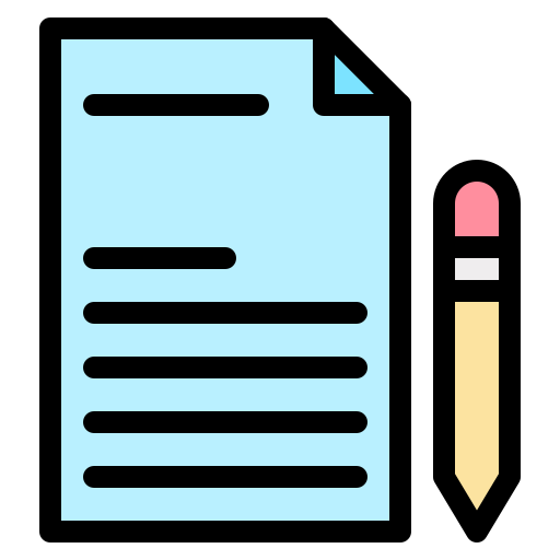 Writing Generic color lineal-color icon