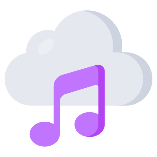 nube de música icono gratis