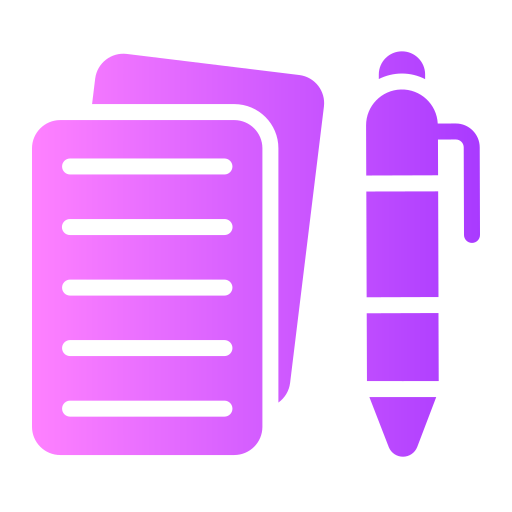 Pen and paper Generic gradient fill icon