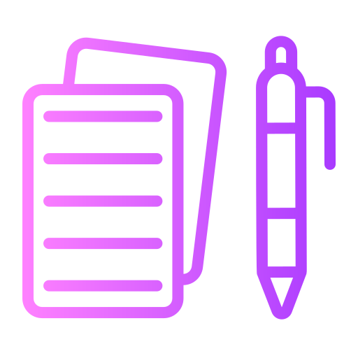 Pen and paper free icon