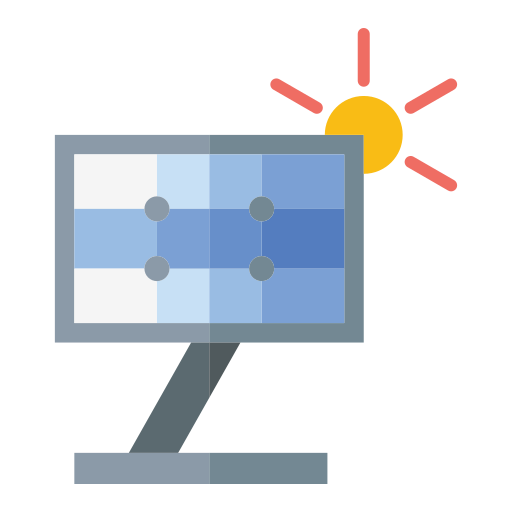 Énergie solaire Icône gratuit