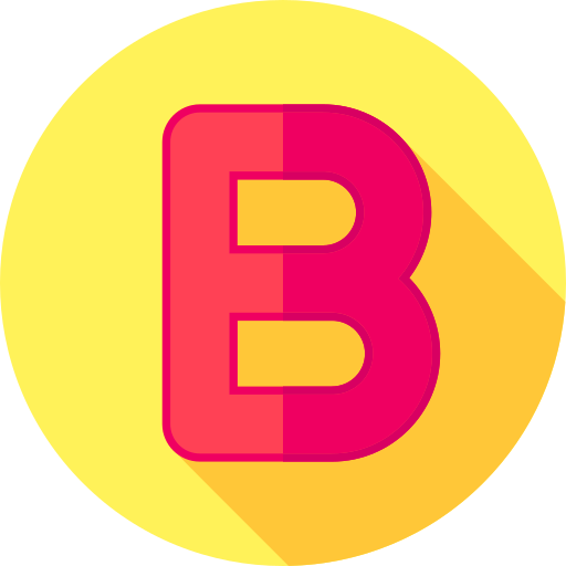 Letter B Generic Color Fill Icon