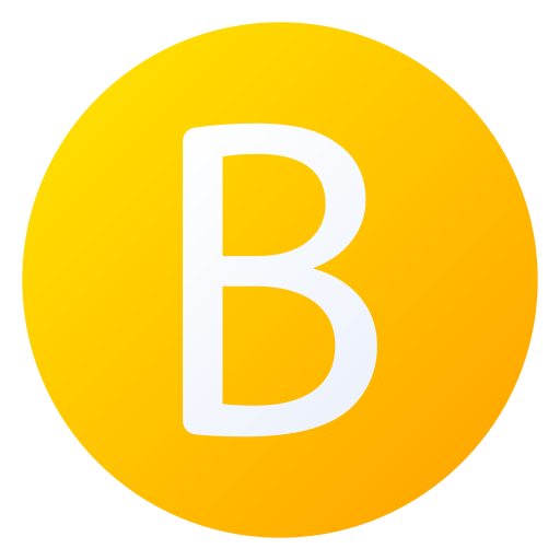 letra b icono gratis