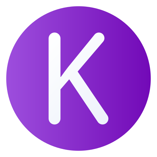 letra k icono gratis