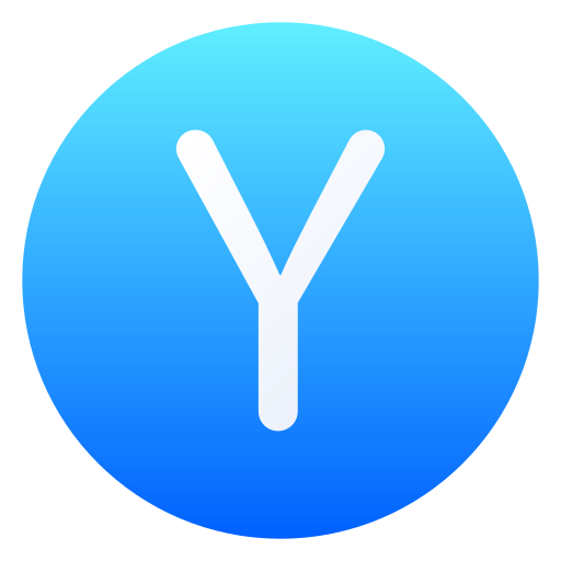 letra y icono gratis