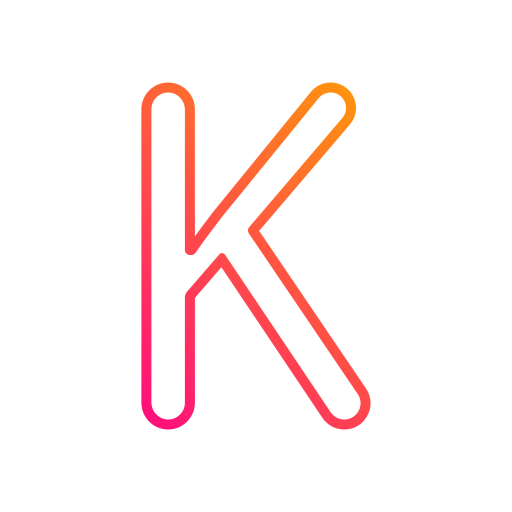 letra k icono gratis