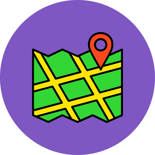 mapas grátis ícone