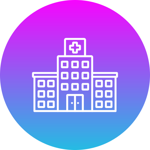 Hospital building Generic gradient fill icon