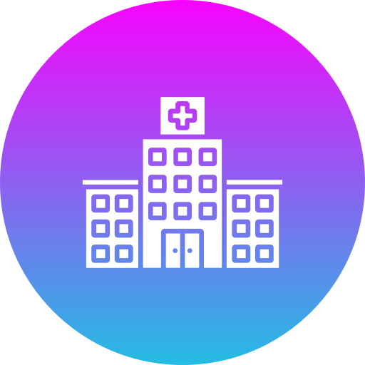 Hospital building Generic gradient fill icon