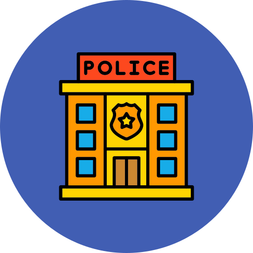 estación de policía icono gratis