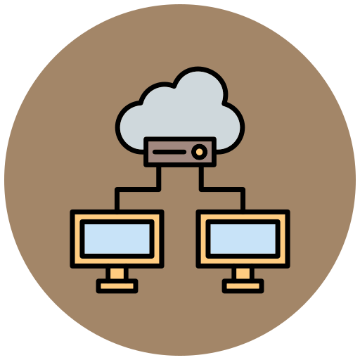 Cloud storage free icon