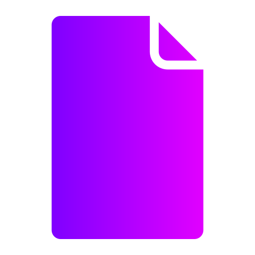 Document Generic gradient fill icon