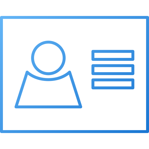 tarjeta de identificación icono gratis