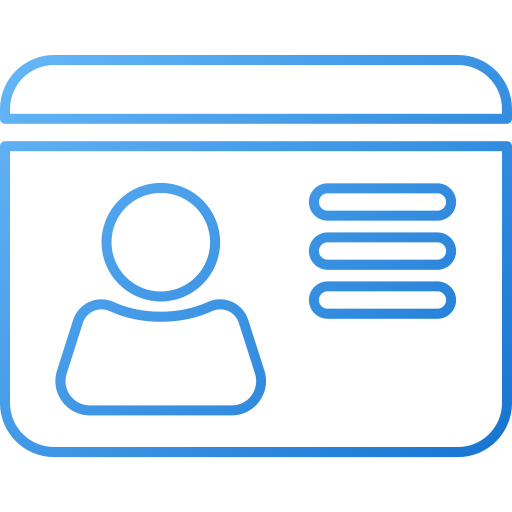 tarjeta de identificación icono gratis