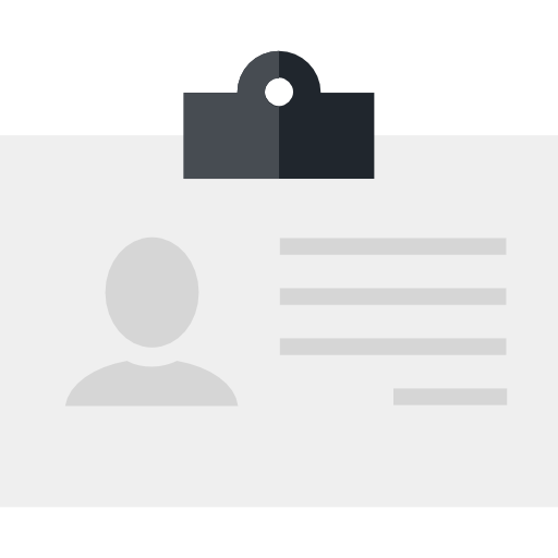 identificación personal icono gratis