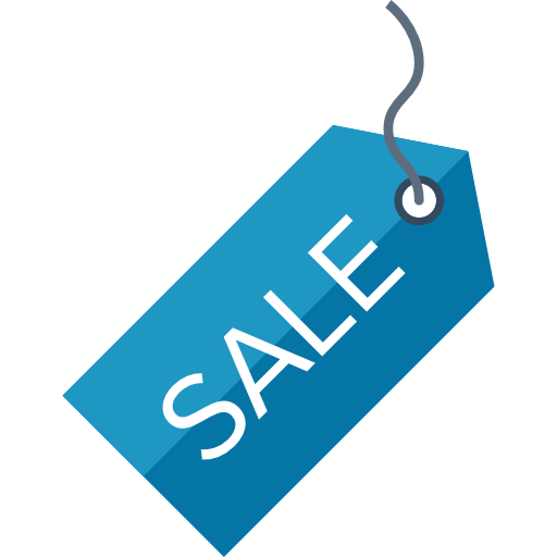 etiqueta de venta icono gratis