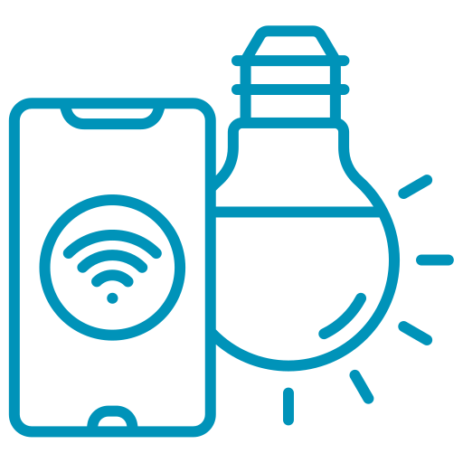 Smart bulb free icon