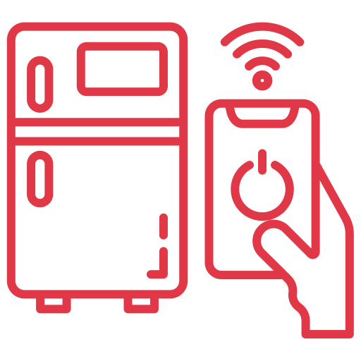 nevera inteligente icono gratis