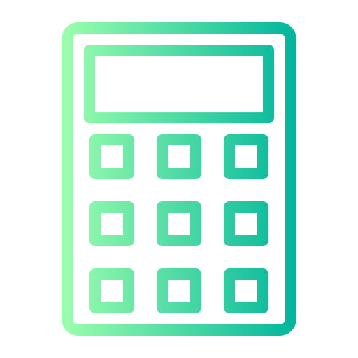 Calculator Generic gradient outline icon