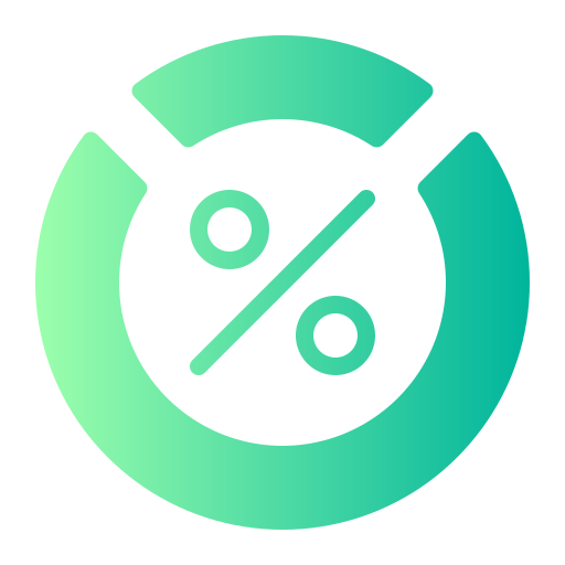 Percentage Generic gradient fill icon