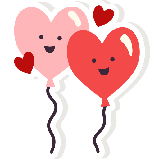 Balloon Stickers - Free love and romance Stickers