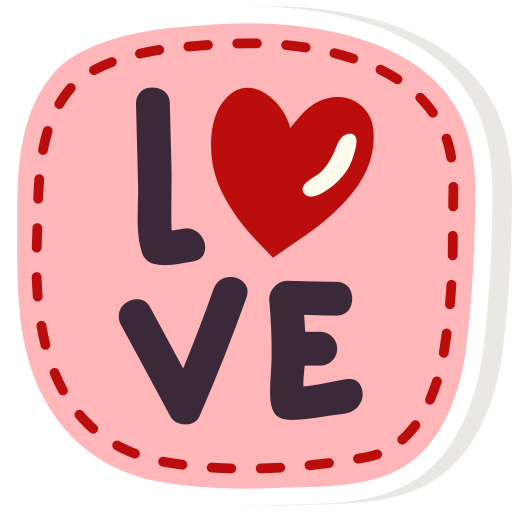 Love badge Stickers - Free love and romance Stickers