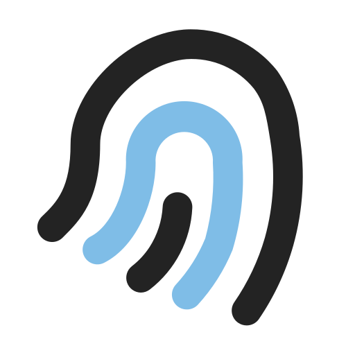 huella dactilar icono gratis