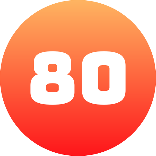 80 icono gratis