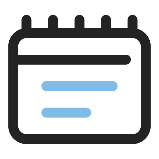 Calendar Generic color outline icon