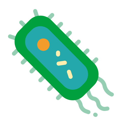 Bacteria Generic color fill icon