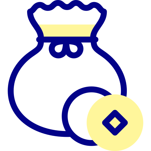 bolsa de dinero icono gratis