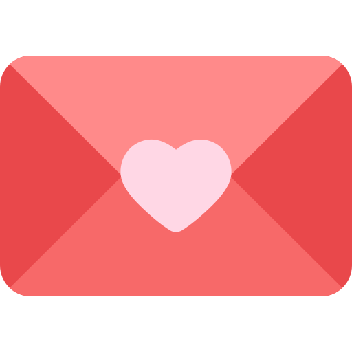 carta de amor icono gratis